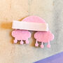 Pastel Shimmer Rainbow And Cloud Hair Clip, thumbnail 2 of 2