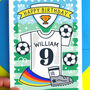 Football Personalised Kid's Birthday Card, thumbnail 3 of 5
