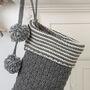 Personalised Knit Nordic Chunky Christmas Stocking, thumbnail 5 of 6