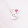 Personalised Sterling Silver Cancer Awareness Necklace, thumbnail 2 of 12