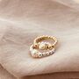 Gold Freshwater Pearl Ring, thumbnail 5 of 6