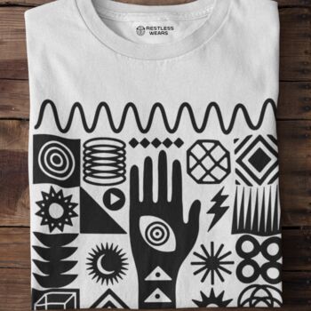 Abstract Vinyl Record T Shirt – Music Lover Gift For Men | Organic Cotton, 3 of 9