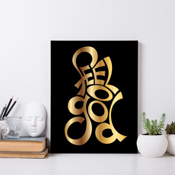 Personalised Glitter Text To Canvas Gift For Mothers, 3 of 12