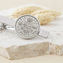 70th Birthday 1955 Or 1956 Sixpence Year Coin Tie Clip, thumbnail 3 of 9