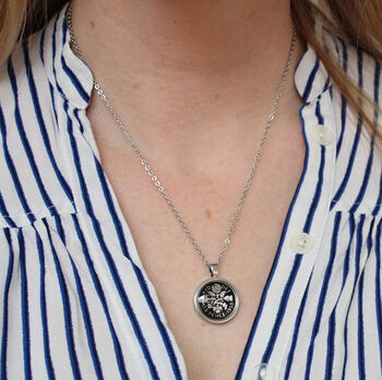 Personalised 1963 60th Enamelled Sixpence Necklace, 9 of 12