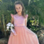Helena In Dusty Rose ~ Luxurious Flower Girl Or Party Dress, thumbnail 8 of 9