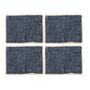 Ink Blue Jute Placemats Set Of Four, thumbnail 3 of 6