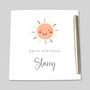 Personalised Birthday Card Smiling Sun, thumbnail 3 of 4