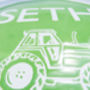 Personalised Hand Painted Enamel Name And Tractor Dish, thumbnail 3 of 6