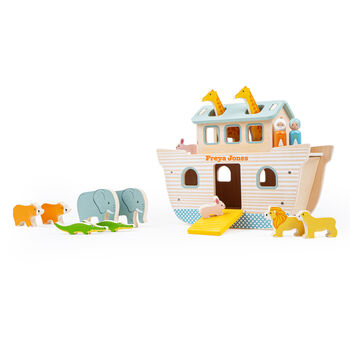 Personalised Wooden Noah’s Ark Toy, 4 of 4