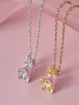 Pink Forest Bell Copper Necklace, 8 of 10