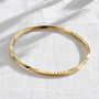 Forever Mobius Personalised Oval Bangle, thumbnail 2 of 8