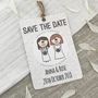 Lesbian Save The Date Magnet, thumbnail 1 of 4