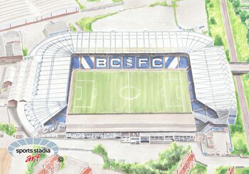 Birmingham City Fc St Andrews Stadium Art Print, 2 of 3