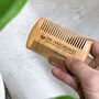 Personalised Wooden Beard Comb For Dad, thumbnail 1 of 5