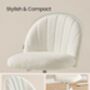 Office Chair Fabric Vanity Armchair, thumbnail 4 of 8