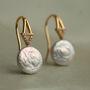 Freshwater Pearl Arrow Drop Earrings, thumbnail 1 of 11
