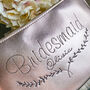 Personalised Embroidered Bridal Wash Bag Bridesmaid Gift, thumbnail 3 of 5