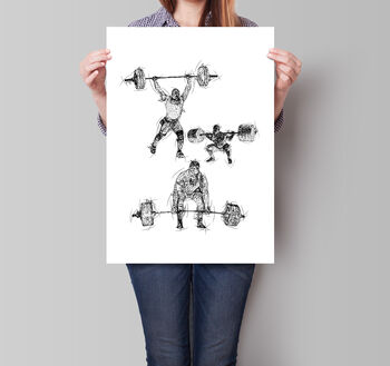 Weightlifting Poster Collage, 3 of 3