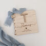 Personalised Luxury Wooden First Birthday Card, thumbnail 3 of 4