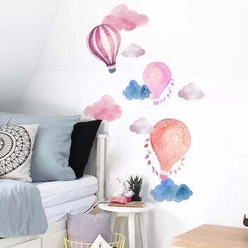 Hot Air Balloons Kid’s Room Decal Sticker, 5 of 6