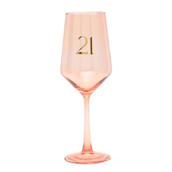 21st Birthday Keepsake Wine Glass, 2 of 2