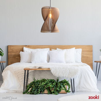 Zooki 33 'Hypnos' Wooden Pendant Light, 8 of 10