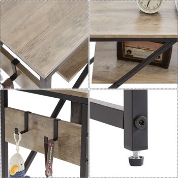Industrial Console Table Table Hallway Entryway Table, 7 of 12