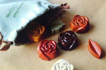 Handmade All Natural Beeswax Crayon Roses– Set Of Six Crayons, 3 of 3