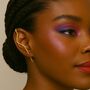 Zig Zag Gold Plated Silver Single Ear Cuff Earring, thumbnail 2 of 9