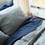 Stone Washed Bed Linen Flat Sheet, thumbnail 12 of 12