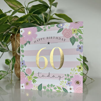 Milestone 60th Birthday Card, 2 of 2