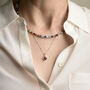 Multi Gem Bead Gemstone Necklace, thumbnail 2 of 8