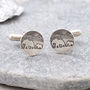 Sterling Silver Elephant And Baby Elephant Cufflinks, thumbnail 1 of 6