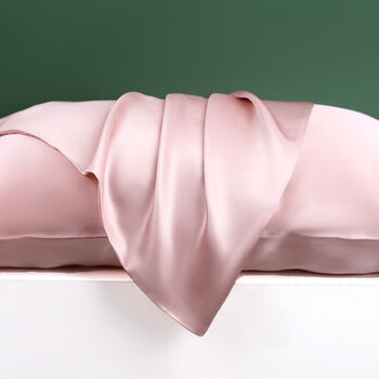 Mulberry Silk Pink Standard Pillowcase, Single, 6 of 8