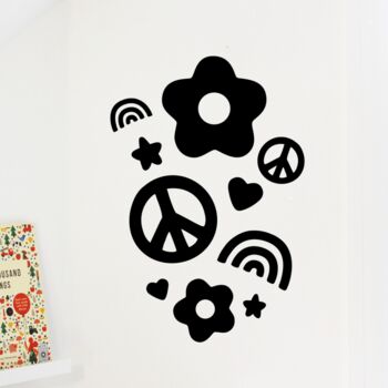Peace And Love Wall Stickers, 4 of 6