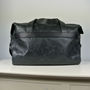 Handcrafted Black Leather Travel Bag, thumbnail 3 of 8