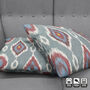 Hand Woven Multicoloured Ikat Cushion Cover, thumbnail 4 of 10