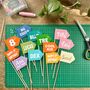 Personalised Mini Flag Custom Colour Decoration, thumbnail 3 of 11