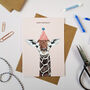 Safari Giraffe Birthday Card, thumbnail 1 of 2