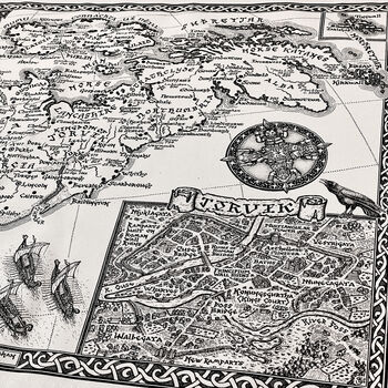 Viking Britain Map Tea Towel, 10 of 11
