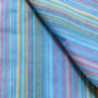 Nepali Cotton Scarf, Blue Stripes, Ethically Handmade, thumbnail 5 of 10