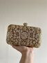 Sofia Gold Embroidered Clutch Made To Order, thumbnail 1 of 4