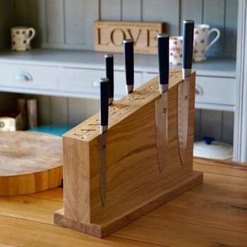 Magnetic Wooden Knife Stand, 3 of 5