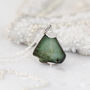 Rough Emerald Pendant Necklace, thumbnail 7 of 11