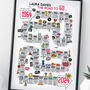 60th Birthday Personalised Print The Road To 60, thumbnail 4 of 12