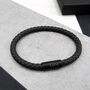 Personalised Men's Woven Thick Leather Bracelet, thumbnail 1 of 8