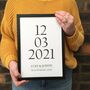 Personalised Wedding Date Print, thumbnail 1 of 6