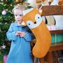 Fox Handmade Felt Dress Up Christmas Stocking, thumbnail 10 of 12