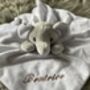 Embroidered White Baby Elephant Comforter, thumbnail 5 of 5
